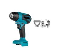 Pistola Termica Elettrica Da 2000 W For Ad Aria Calda Portatile Senza Fili A Batteria 18 V Con Asciugacapelli Domestico Industriale A 3 Ugelli Riscaldamento Rapido(2 Battery)