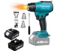 Pistola termica senza fili per batteria Makita 18V Batteria wireless 350W 122 ℉ -990 ℉ Pistola ad aria calda alimentata a batteria regolabile - Portatile