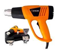 Pistola termica sverniciatore ad aria calda 2000W 600 gradi 4 accessori