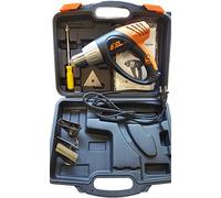 PISTOLA TERMICA TERMOSOFFIATORE 2000W 300/560gradi beccucci assortiti e raschietto