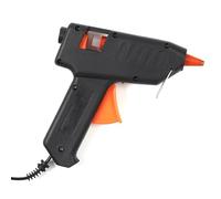 PISTOLA TERMOFUSIBLE C/2 CARGA | Plastica PP, pistola per colla a caldo, 40W, 2 ricariche incluse, fai da te e hobby creativi, nero e arancione