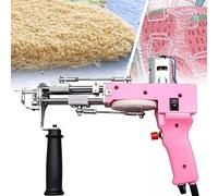Pistola Tufting Rosa, Pile Tagliate Ad Anello 2 in 1 A Doppio Uso, Floccatrice Elettrica for Tessitura di Tappeti, for, Portatile for(Pink,220v)