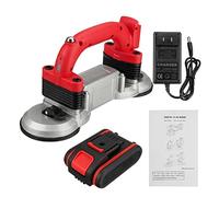 Pistola Vernice Piastrellatrice for piastrelle a doppia ventosa con 2 batterie Piastrelle Vibratore for piastrelle regolabile a 5 velocità Ventosa for pavimenti Strumenti for la posa