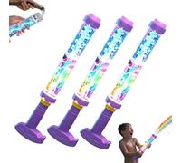Pistole Ad Acqua LED Arcobaleno Luminose, Pistole Ad Acqua Per Bambini, Effetto Fuoco d'Arte Magico, Giocattolo Spruzza-Acqua Effetto Fuochi D'Artificio, Estivo Che Incanta Come Per Magia (3PCS)