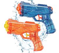 Pistole ad Acqua per Bambini,2 Pezzi Pistole ad Acqua Potenti a Lunga Distanza,Pistola ad Acqua per Bambini Gioco,Pistole ad Acqua in Plastica Pistola,per Feste in Piscina Aperto