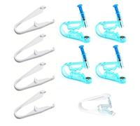 Pistole per piercing all'orecchio, dispositivi monouso per piercing all'orecchio, confezione da 8, sterili sicuri, unisex, contiene 4 pistole per piercing all'orecchio e 4 booster in totale.