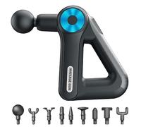 Pistolet de massage des tissus profonds, pistolet de massage musculaire portable, La mini pistola da massaggio allevia l'affaticamento e il dolore con 9 accessori e 9 velocità(Color:A)