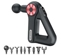 Pistolet de massage des tissus profonds, pistolet de massage musculaire portable, La mini pistola da massaggio allevia l'affaticamento e il dolore con 9 accessori e 9 velocità(Color:C)