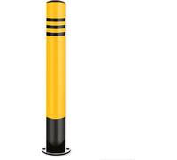 Pistoletta di sicurezza, Dissuasore di sicurezza Paletto in acciaio Barriera for parcheggio Garage Vialetto Controllo del traffico Visibilità notturna 76x(500-750) mm(76x600mm 4pc)