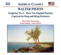 Piston Walter - Sym 4/Cap Hp/Str Orch/New England Sketches (3)