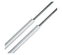 Pistoncini Baule Molle A Gas 2 Pezzi 500 Mm Per Peugeot 307 SW Per Proprietà 2002-2008 8731F8 STRINGI PER UILGATE PER MAILGATE SUCCRUTTORI SUMPORTO SUPPLICA(Silver Carbon Fiber)