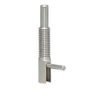 Pistoncino retrattile in acciaio inossidabile con indice e clip filettata a molla per barra, pin di posizionamento a L per attrezzature meccaniche (M16)