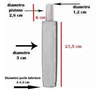 PISTONE A GAS Ø 2,8cm ricambio poltrona sedia ufficio Regolabile cromato