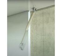 Pistone a Gas COMPACT rialza Originale Italiana Ferramenta LIVENZA- Asta SOFT STOP L. 355 mm 80N Newton per Ante Cucina e Living - Ammortizzatore per Mobili e Pensili Lift up spring (L.355 mm 80N)