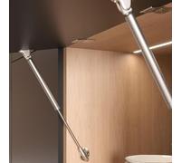 Pistone a Gas KRABY rialza Originale Italiana Ferramenta LIVENZA- Asta FRIZIONATA L.164, 244, 355, 480 per Ante Cucina e Living - Ammortizzatore per Mobili e Pensili Lift up spring (L.244 mm 60N)