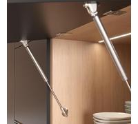 Pistone a Gas KRABY rialza Originale Italiana Ferramenta LIVENZA- Asta FRIZIONATA L.164, 244, 355, 480 per Ante Cucina e Living - Ammortizzatore per Mobili e Pensili Lift up spring (L.164 mm 45N)
