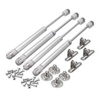 Pistone a Gas Supporta, JESSTOLO 4pcs Idraulico Molla a Gas Pistone Pneumatico per Raccordi Flap 100N con Viti per Anta da Credenza e Armadietto a Chiusura Delicata, 100 N/10,2 Kilogram