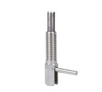 Pistone a molla, 2 Pezzi Di Vite Bloccaggio A Molla, Pistoncini Indice, Bulloni, Posizione Riposo, Senza Dado, Retrattili A Mano, M6M16 ,per macchinari(Stainless steel,M10)