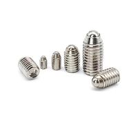 Pistone a molla con testa a sfera e incavo esagona Stantuffo a sfera con molla a esagono incassato in acciaio inossidabile M3-M8 304, vite di fermo a punta bombata(16mm,M3 15pcs)