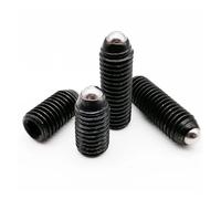 Pistone a molla con testa a sfera e incavo esagona Vite di fermo del pistone a sfera con molla a esagono incassato nero grado 12.9, acciaio legato M3-M10(M3x10mm 20pcs)
