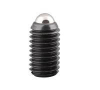 Pistone a sfera caricato a molla M4 M5 M6 M8 M10 M12 Vite senza testa con testa a perle ondulate a fessura, perno di posizionamento stretto, nero 10 mm-20 mm(M8x16mm (4Pcs))