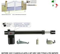 PISTONE CANCELLO SINISTRO MOTORE ELETTRICO 220 V CORSA 300 MM. 1400 GIRI SBLOCCO