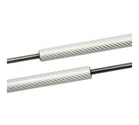 Pistone cofano Ammortizzatore A Gas Cofano Per DS7 Per DS 7 Crossback | 2 pezzi/1 coppia,2 puntelli anteriori del cofano 1 set di accessori(Silver carbon fiber)