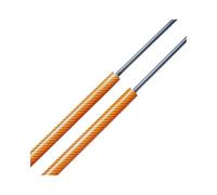 Pistone cofano Pistone Cofano Per Civic 4Th EF 1988-1991 Anteriore | Alluminio/Acciaio inossidabile,Sostituzione diretta,nessuna modifica(Orange Carbon Fiber)