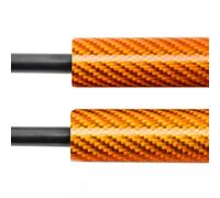 Pistone cofano Supporto Sollevamento Cofano Per Laguna X91 3Rd 2007-2015 | Precisione calibrata,corrispondenza delle specifiche di fabbrica,corsa esatta(Orange carbon fiber)