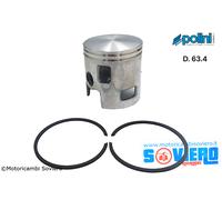 Pistone Completo Polini D. 63.4 Vespa 125 150 PX PE cilindro 177cc