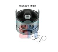 PISTONE COMPLETO + SERIE SEGMENTI YANMAR E VARI L70 LA178 STANDARD 78mm