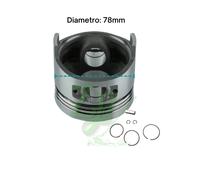 PISTONE COMPLETO + SERIE SEGMENTI YANMAR E VARI L70 LA178 STANDARD DIAMETRO 78mm