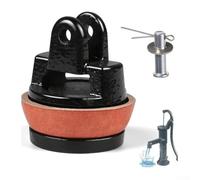 Pistone di ricambio in ghisa e pelle per pompe a mano modello 75 con perno extra per una facile manutenzione