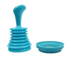 Pistone di scarico a compressione per proprietari di case alla ricerca di soluzioni prive di sostanze chimiche per drenare la lentezza (blu)