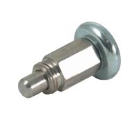 Pistone indice corpo inox M10x1,00 con perno da 6 mm