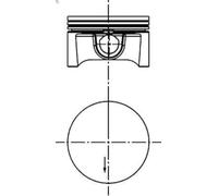 Pistone KOLBENSCHMIDT 40388600 per OPEL VECTRA C (Z02) 1.6 2005-2008