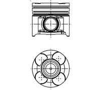 Pistone KOLBENSCHMIDT 406606 per SAAB 9-5 (YS3E) 1.9 2006-2009