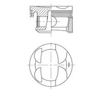 Pistone KOLBENSCHMIDT 41705600