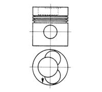 Pistone KOLBENSCHMIDT 92581610