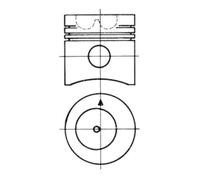 Pistone KOLBENSCHMIDT 93069600