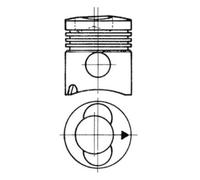 Pistone KOLBENSCHMIDT 93315600