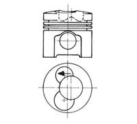 Pistone KOLBENSCHMIDT 93472600