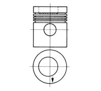 Pistone KOLBENSCHMIDT 93882600