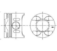 Pistone KOLBENSCHMIDT 97409600 per MERCEDES-BENZ CLK (C209) 2.7 2002-2009