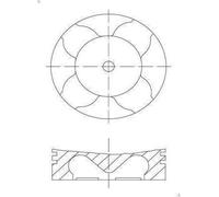 Pistone MAHLE 007 PI 00163 000 per FIAT BRAVO Van (198_) 1.6 2008-2014