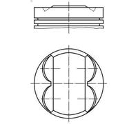 Pistone MAHLE 011 PI 00113 000 OPEL ADAM (M13) 1.2 2012-2019
