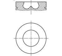 Pistone MAHLE 013 PI 00107 002 FORD TRANSIT Furgone (FA_ _) 2.4 2004-2006