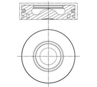 Pistone MAHLE 013 PI 00137 002 per CITROEN JUMPER II Furgone 2.2 2011-202