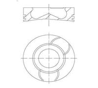 Pistone MAHLE 021 PI 00124 000 DACIA LOGAN (LS_) 1.5 2007-2011