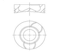 Pistone MAHLE 021 PI 00124 000 per DACIA DUSTER (HS_) 1.5 2010-2018